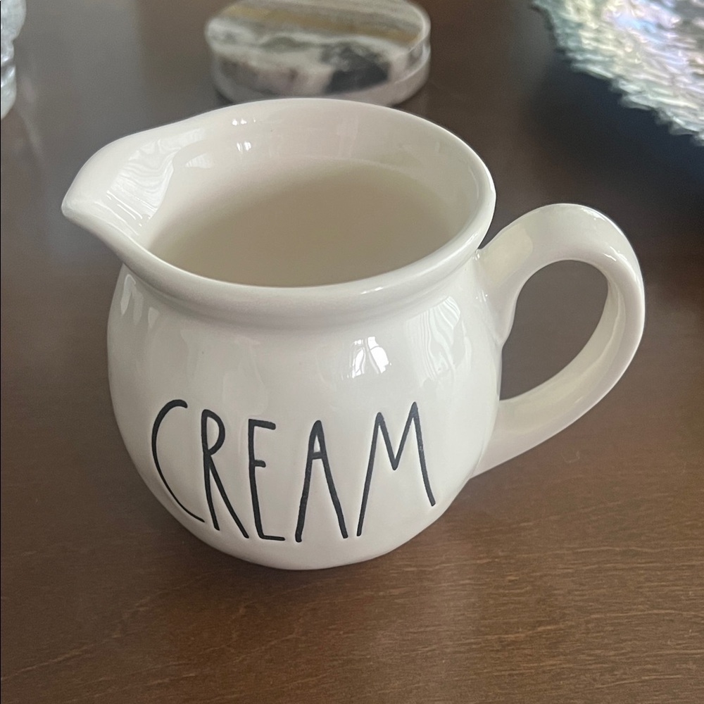 Rae Dunn Cream Ceramic Pitcher